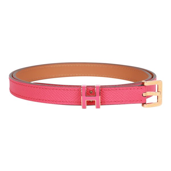 Hermes Pop H Belt 15mm Rose Extreme Epsom Rose Gold 80cm For Discount