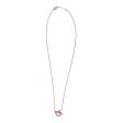 Hermes 18k Rose Gold San Coloris Diamond Finesse Pendant Necklace For Discount