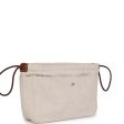 Hermes Fourbi 25 Pouch Naturel and Fauve Canvas and Barenia Calfskin Palladium Hardware Online Hot Sale