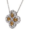 Harry Winston Loop Full Motif Pendant Yellow Sapphire and Diamond Platinum Hot on Sale