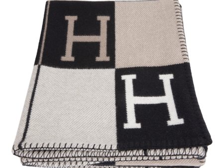 Hermes  Avalon III  Gris and Black Blanket For Discount