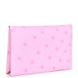 Hermes Calvi Card Holder Bubblegum Ostrich Palladium Hardware Online Sale