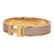 Hermes Marron Glace Clic Clac H Narrow Enamel Bracelet PM GHW Supply