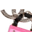 Chanel Pink Signature Flap Bag Dangling Earrings For Discount