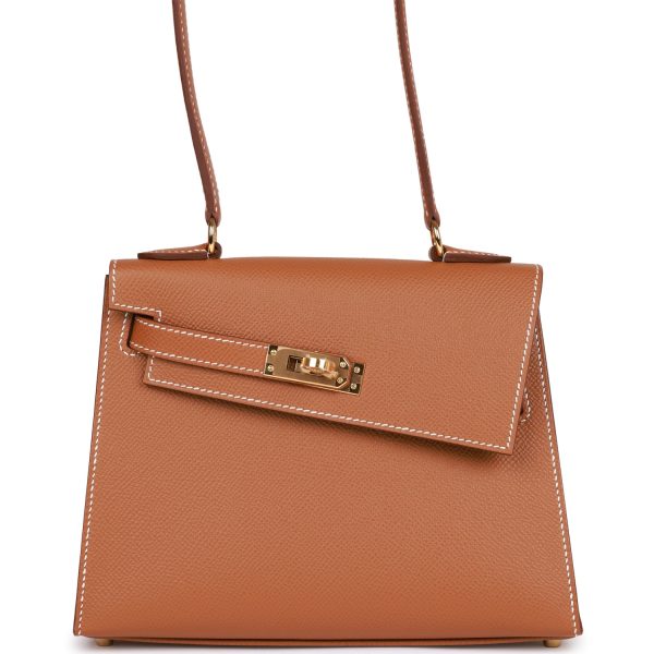 Hermes Kelly Sellier en Desordre 20 Gold Epsom Gold Hardware Hot on Sale