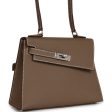 Hermes Kelly Sellier en Desordre 20 Etoupe Epsom Palladium Hardware Discount