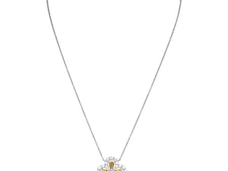 Harry Winston Loop Full Motif Pendant Yellow Sapphire and Diamond Platinum Hot on Sale