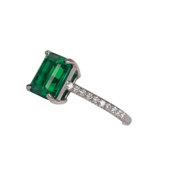 Tiffany Novo 2.91 Carat Emerald Engagement Ring on Sale