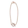 Hermes 18k Rose Gold Diamond Finesse Pendant Bracelet Discount