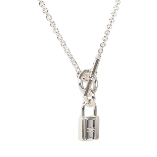 Hermes Kelly Cadenas Silver .925 Pendant Necklace Online now