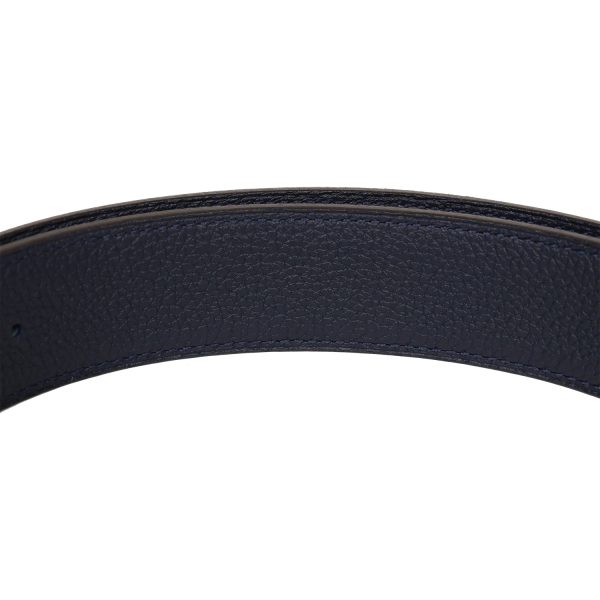 Hermes 32mm Reversible Black Bleu Nuit Constance H Belt 75cm Brushed Gold Buckle Sale