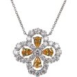 Harry Winston Loop Full Motif Pendant Yellow Sapphire and Diamond Platinum Hot on Sale