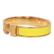 Hermes Jaune Tennis Clic Clac H Narrow Enamel Bracelet PM GHW Fashion