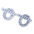 Hermes 18k Sapphire Finesse Earrings White Gold Fashion