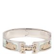 Hermes Les Leopards Clic Clac H Narrow Enamel Bracelet PM PHW Fashion