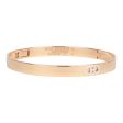 Hermes 18k Rose Gold Diamond H D Ancre Bracelet Discount