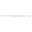 Hermes 18k Rose Gold Diamond Filet d Or Very Small Bracelet For Sale