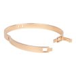 Hermes 18k Rose Gold Diamond H D Ancre Bracelet Discount