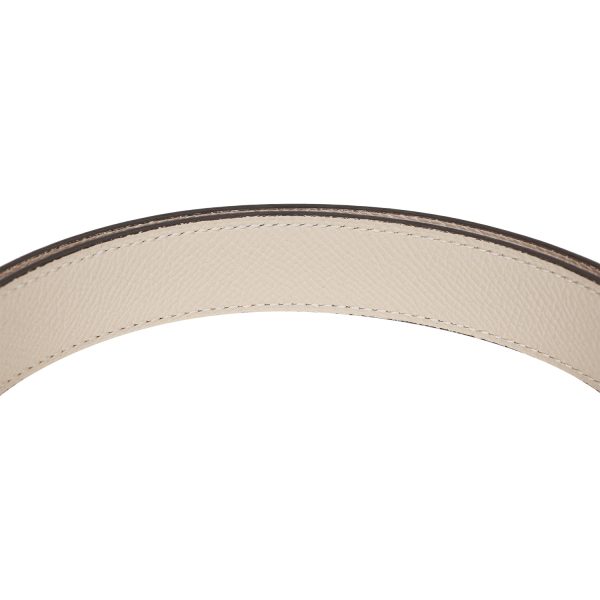 Hermes 24mm Reversible Rouge H White Constance H Belt 85cm Gold Buckle Online now