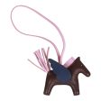 Hermes Pegasus Rodeo Bag Charm PM Rouge Sellier, Bleu Saphire, and Mauve Sylvestre Lambskin on Sale