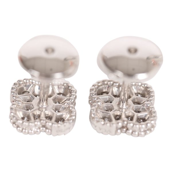 Van Cleef & Arpels Sweet Alhambra Earrings 18K White Gold and Diamonds Sale