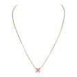 Hermes Rose Dragee Mini Pop H Pendant Necklace Fashion