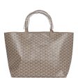 Goyard Goyardine Greige and Green St. Louis GM Tote Bag Palladium Hardware Online Hot Sale