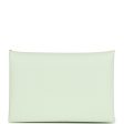 Hermes Calvi Card Holder Verso Vert Fizz Verso Epsom Palladium Hardware Fashion