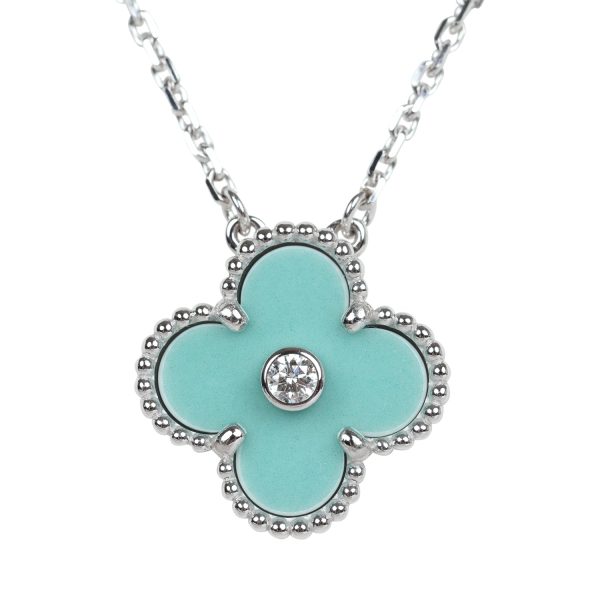 Van Cleef & Arpels 2022 Holiday Alhambra Pendant Necklace Online now