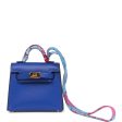 Hermes Bleu Electric Tadelakt Mini Kelly Twilly Bag Charm Online now