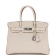 Hermes Birkin 30 Craie Togo Palladium Hardware For Cheap