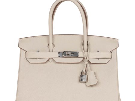 Hermes Birkin 30 Craie Togo Palladium Hardware For Cheap