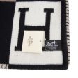 Hermes  Avalon III  Gris and Black Blanket For Discount