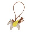 Hermes Craie Chai Lime Agneau Pegasus Horse Rodeo Bag Charm PM Online Sale