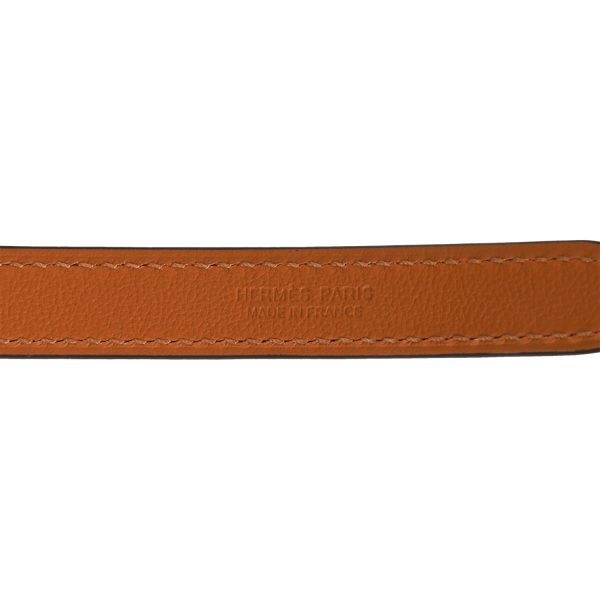 Hermes Pop H Belt 15mm Craie Epsom Rose Gold 105cm Fashion