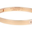 Hermes 18k Rose Gold Diamond H D Ancre Bracelet Discount