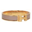 Hermes Marron Glace Clic Clac H Narrow Enamel Bracelet PM GHW Supply