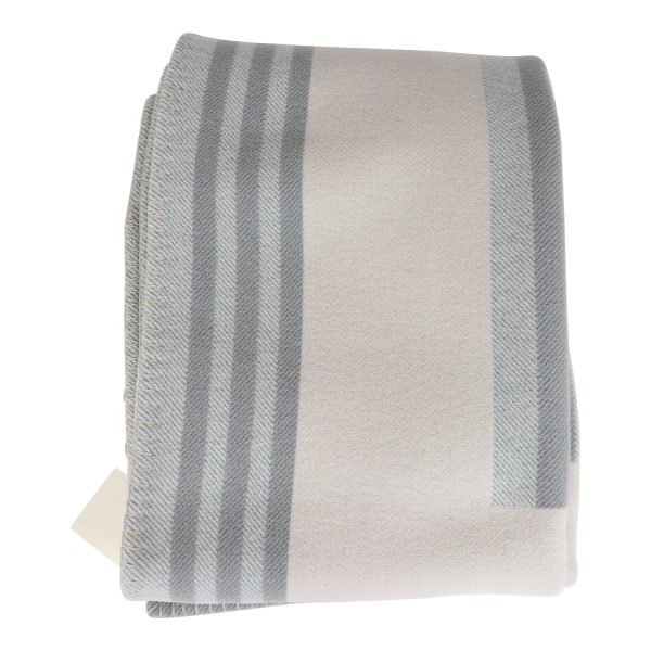 Hermes  Ithaque  Gris and Perle Blanket Fashion