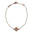 Van Cleef & Arpels Sweet Alhambra 18k Rose Gold Motif Bracelet Hot on Sale