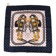 Hermes  Brides de Gala Love  Black Silk Pocket Square Scarf 45cm Online