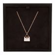 Hermes 18k Rose Gold Diamond Kelly Amulettes Pendant Necklace Supply