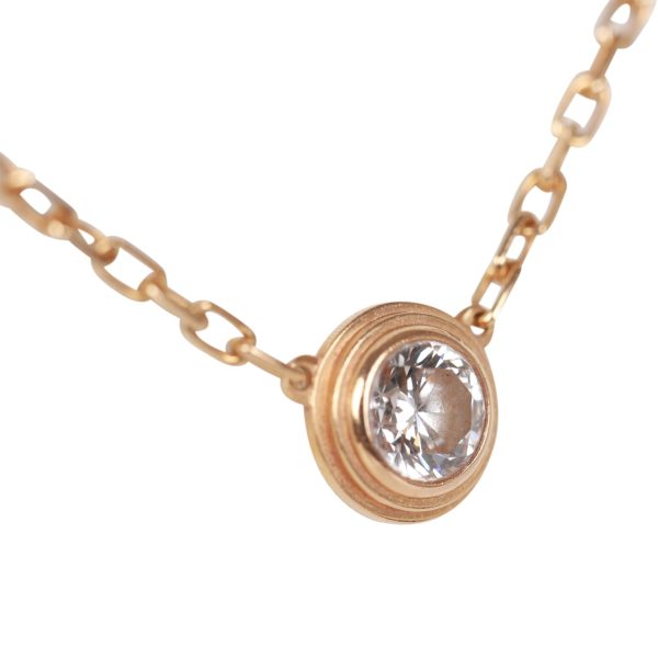 Cartier LM D Amour Pendant Necklace 18K Rose Gold and Diamond Online Sale