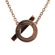 Hermes 18k Rose Gold San Coloris White Diamond Finesse Pendant Necklace on Sale