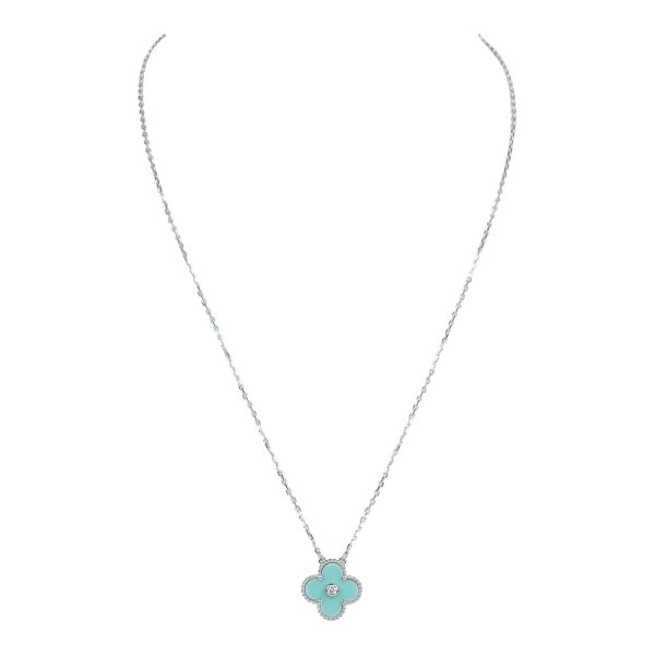 Van Cleef & Arpels 2022 Holiday Alhambra Pendant Necklace Online now