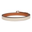 Hermes Pop H Belt 15mm Craie Epsom Rose Gold 105cm Fashion