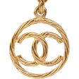 Vintage Chanel Gold Plated Encircled CC Long Necklace Online now