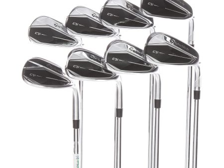 TaylorMade Qi Steel Mens Right Hand Irons 4-SW Stiff - True Temper Dynamic Gold 105 S300 Fashion