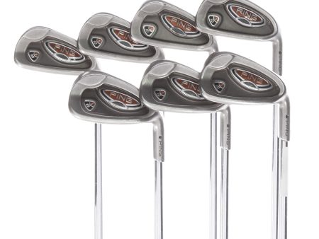 Ping i10 Steel Mens Right Hand Irons 4-PW Black Dot Regular - Ping AWT R Fashion