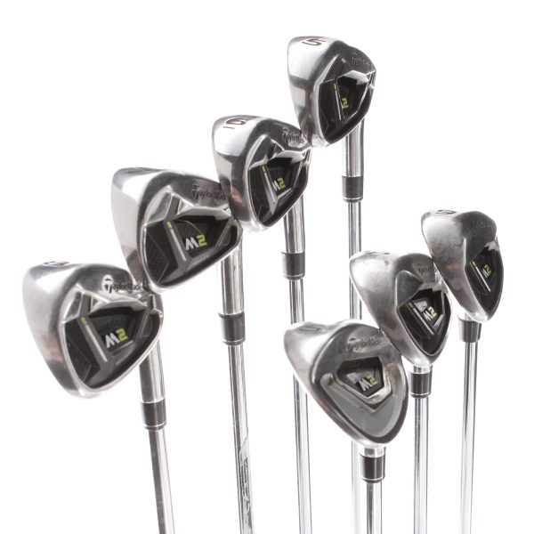 TaylorMade M2 Steel Mens Right Hand Irons 5-SW Regular - REAX 88 Online Hot Sale