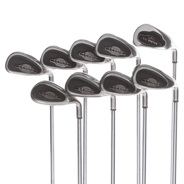 Callaway Big Bertha Steel Mens Right Hand Irons 3-SW Regular - Callaway Steel Discount